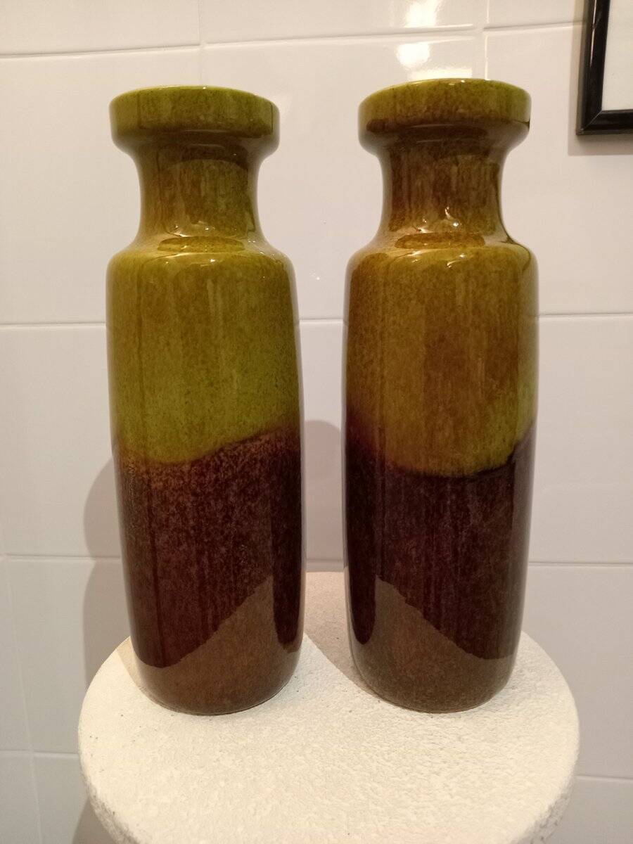 Sheurich vases, West Germany, 1970s, set of 2