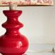 LAMPE Céramique Mûriers ANNEES 70