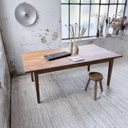 Farm table pitch pine 2 x 1 m from the 1950s