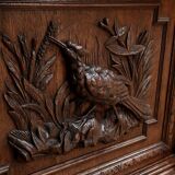 Narrow Oak Display Cabinet, Louis XIII style – Late 19th century