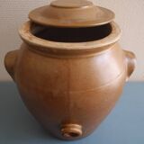 large antique vinegar cruet glazed stoneware old french stoneware vinegar cruet