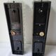 Erco Glass and Bakelite Wall Sconces 1960s, Set of 2 Vintage