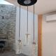 Granada ice glass waterfall pendant light by JT Kalmar 1970