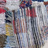 Moroccan carpet Boucherouite colored - 105 x 166 cm