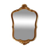 Golden shell mirror