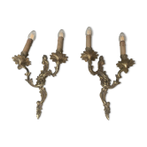 Pairs of Louis XV style wall lights