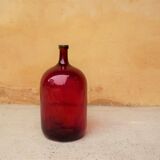 Red vintage demijohn