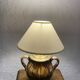 Ceramic lamp, fabric cable, cotton lampshade