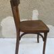 Serie de 4 chaises anciennes bistrot Baumann années 60