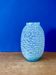 Vintage Art Deco vase, in blue Clichy glass.