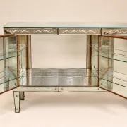 Art Deco Venetian Buffet Bar – Gilded and Bevelled Glass – 1940s