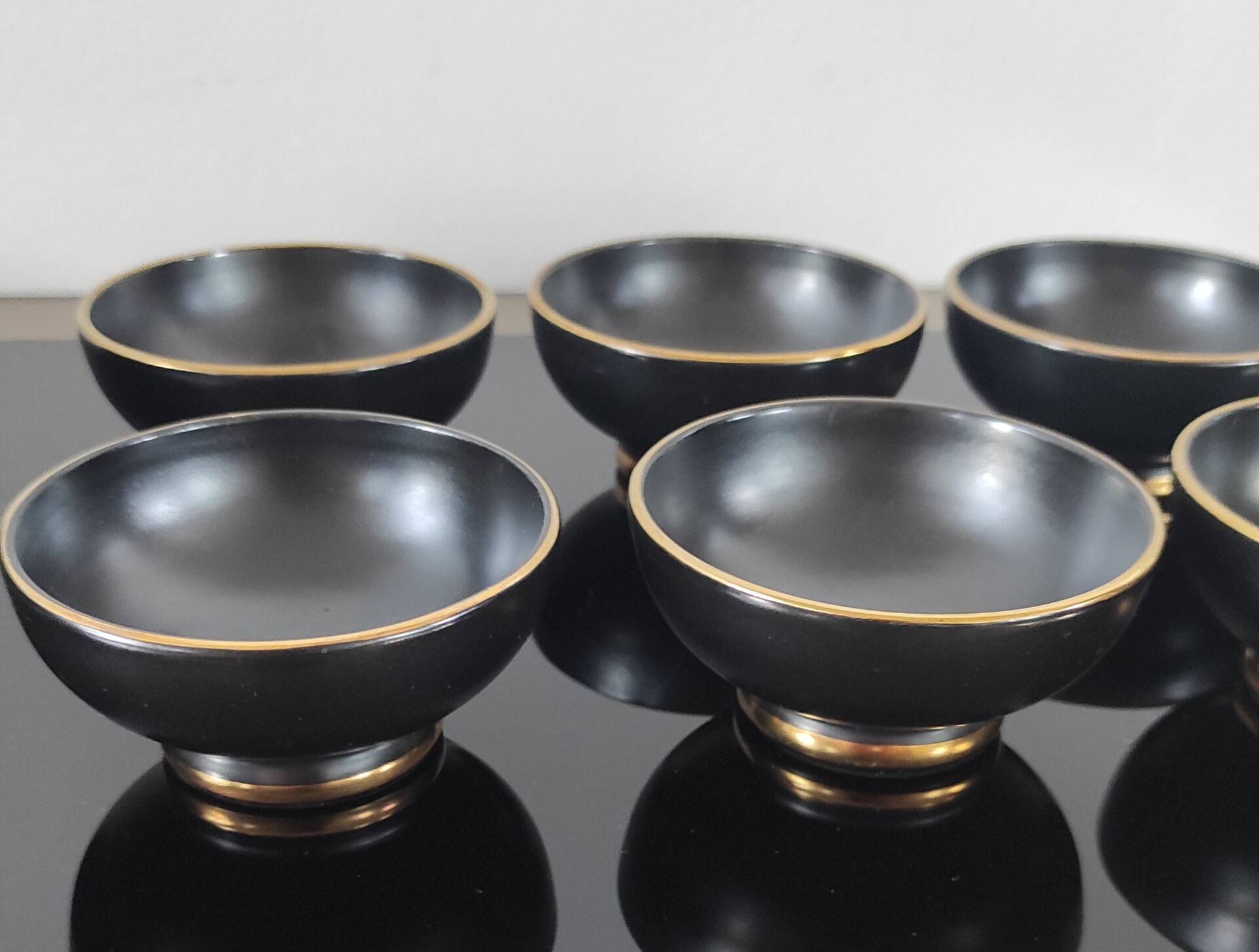 Vintage ceramic dessert or aperitif service