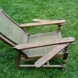 Fauteuil colonial avec repose pieds