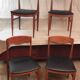 Chaise style scandinave en bois massif - années 70