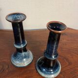 Pair of ceramic candlesticks