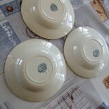 Hollow plates pink pattern, iron earth