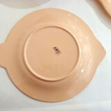 Set of 10 plates Fish Longwy