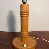 Pied de lampe en bois année 60