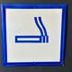 Smoking area vintage Europe industrial enamel sign decoration