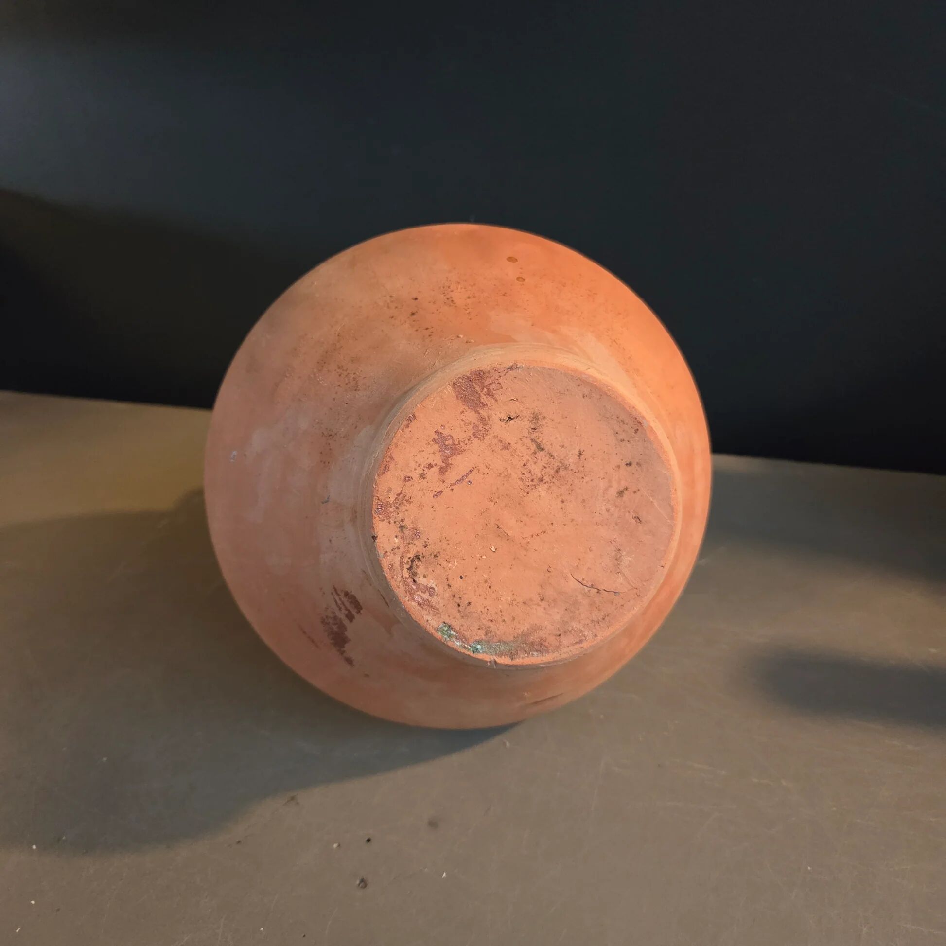 Ancient jar in glazed terracotta