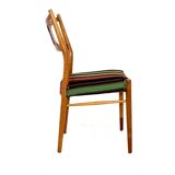 Set of 6 teak chairs, Denmark, 1960