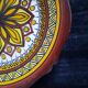 Old henriot quimper plate earthenware rosette decoration