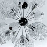 Large vintage pendant light, 70s