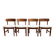 Series of 4 Danish chairs by Borge Mogensen for Søborg Møbelfabr
