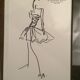 Christian dior, nice sketch of press vintage mode