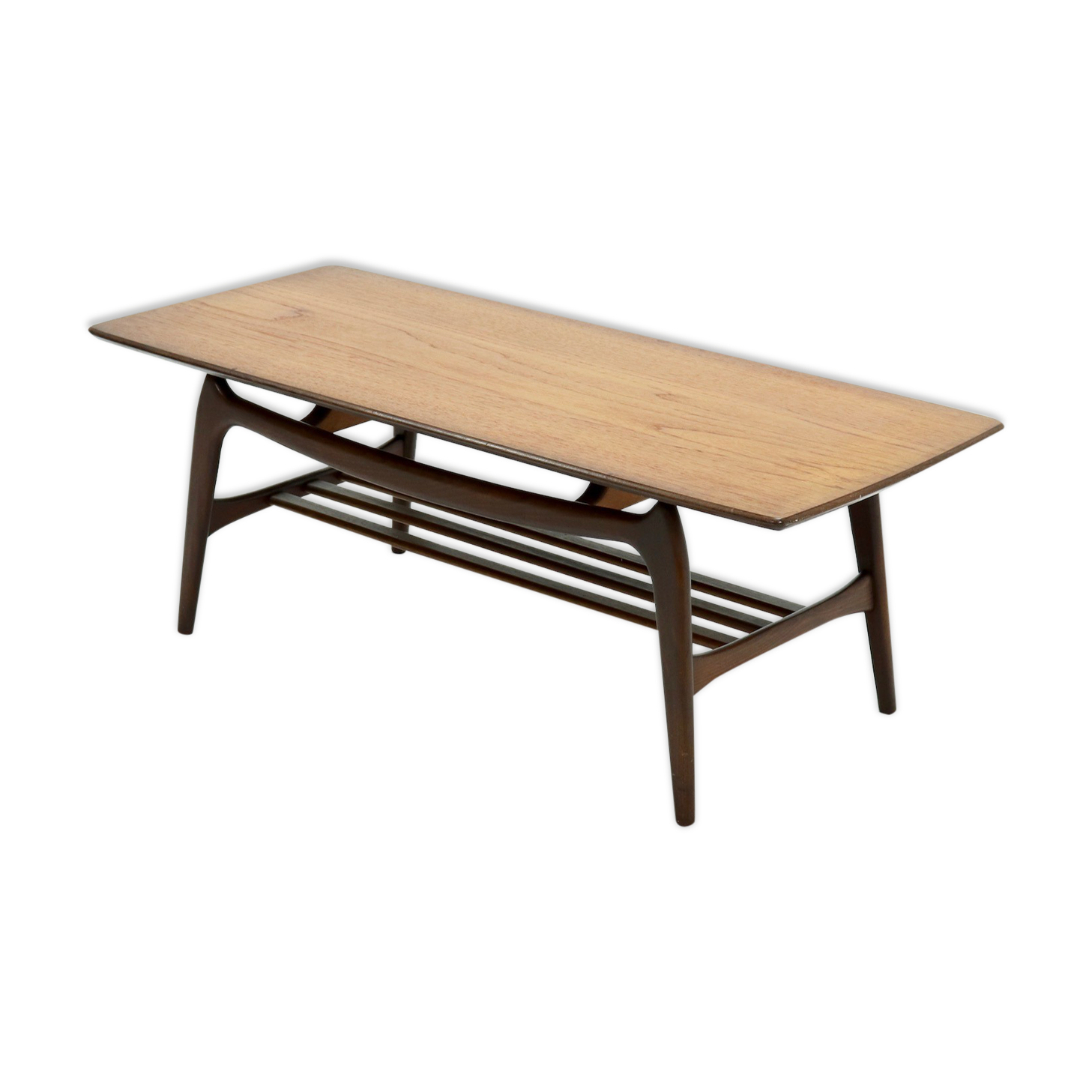 Teak coffee table by Louis van Teeffelen for WeBe 1950's