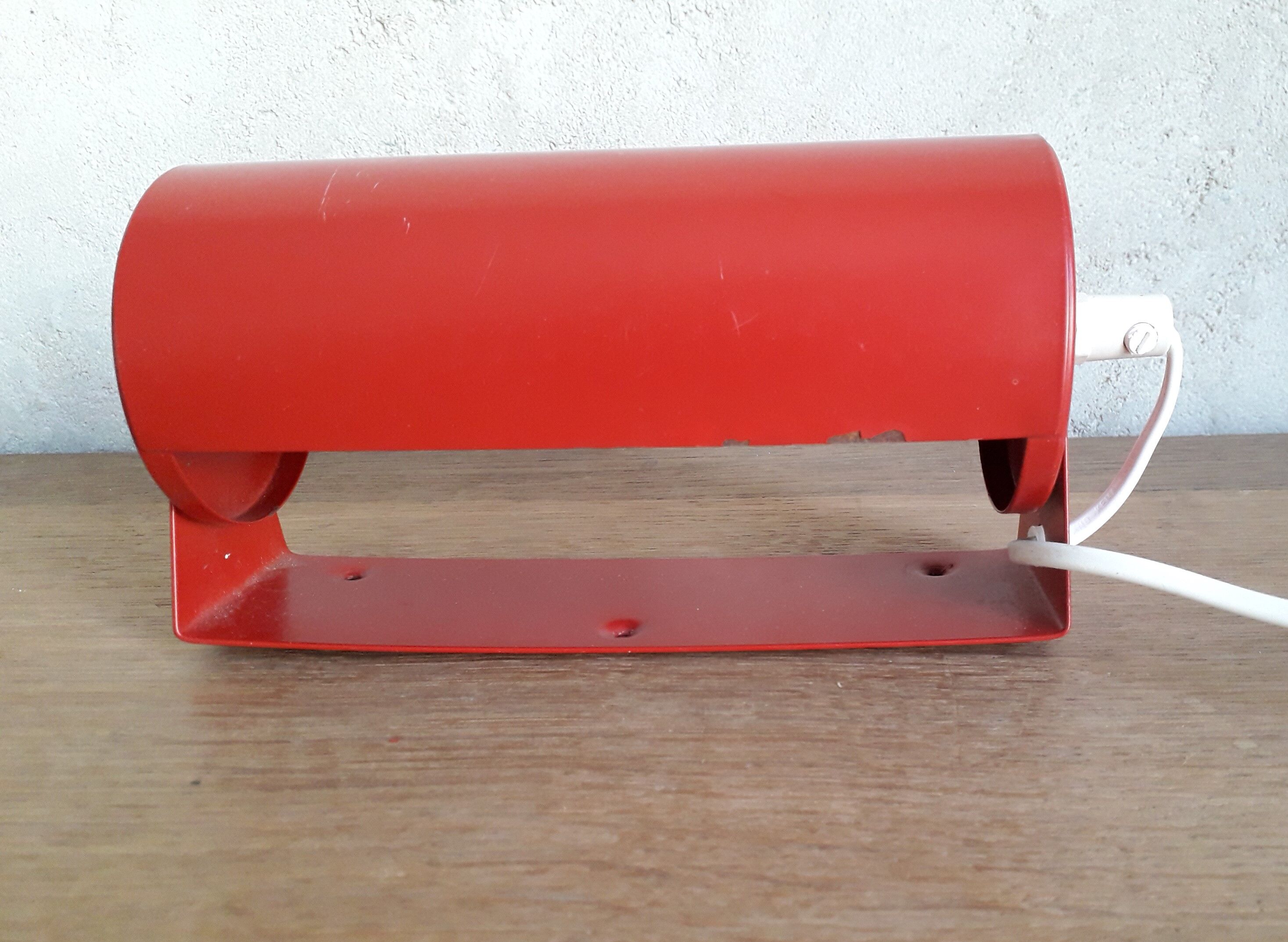Ikea red sconce 1980