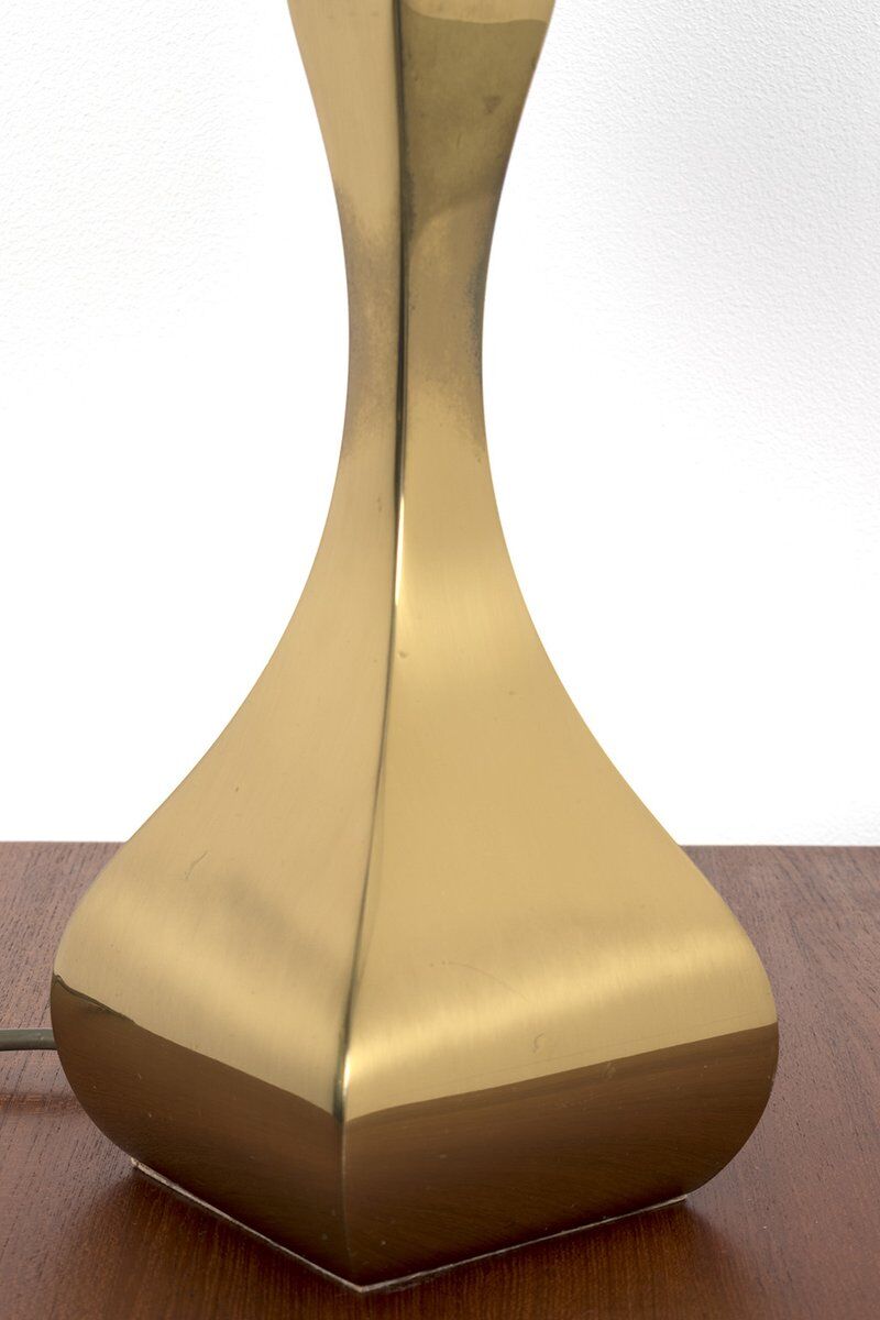Brass & Velvet Table Lamp