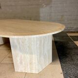 Travertine coffee table