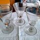 Trois verres coniques à dose  (absinthe)