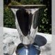 Lamp metal chrome period Art Deco tulip cornet