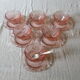 6 pink Vereco coffee cups in excellent condition