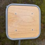 4 tabourets en bois et métal