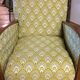 Art Deco armchair new tapestry restored