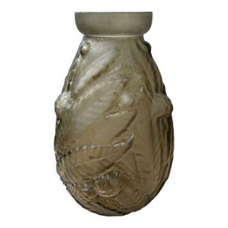 Vase with plant motifs in relief
