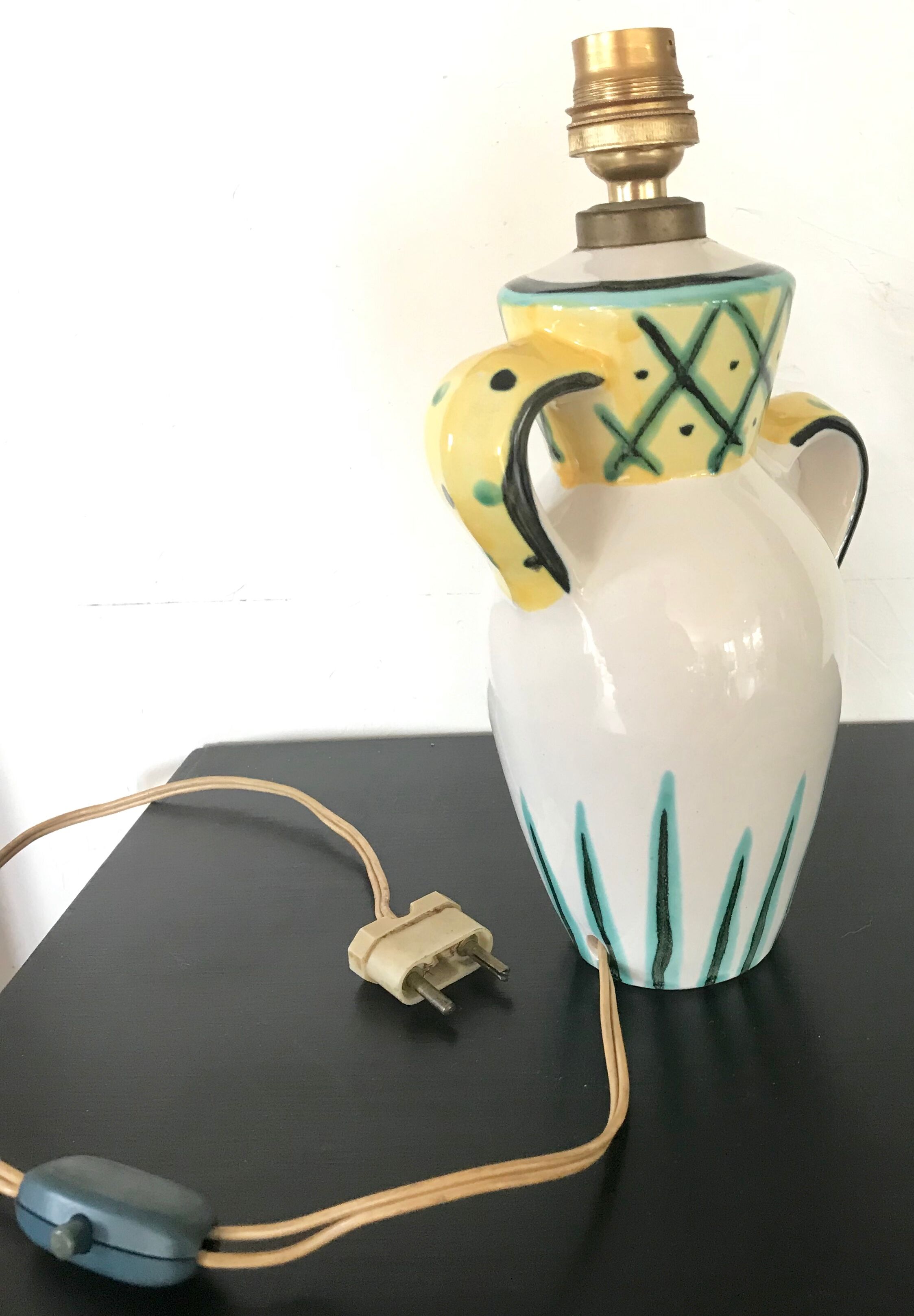 Ceramic lamp design circa 1950