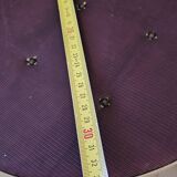 Renovated metal chairs – graphic lines & semi-circular backrest