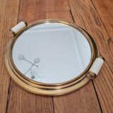 Art deco round tray