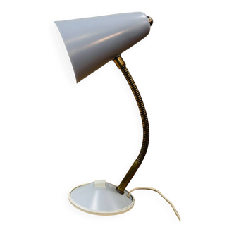 Vintage grey desk lamp from the 60s