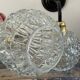 Pair of wall sconces globes in chiseled glass