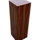 Vintage plant column in rosewood veneer 80s design