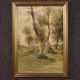 Painting landscape signed by M. Gheduzzi from the 40s