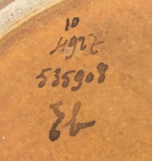 Flamed terracotta dish