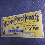 Domed enamelled plate henaff pork paste