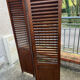 Exotic wood screen colonial style