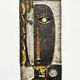 Cubist wall sculpture in glazed terracotta. Germany, 1960s.